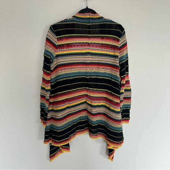 POLO Ralph Lauren Draped Cardigan Sweater Bright Serape Preppy Bohemian Small - Picture 12 of 14